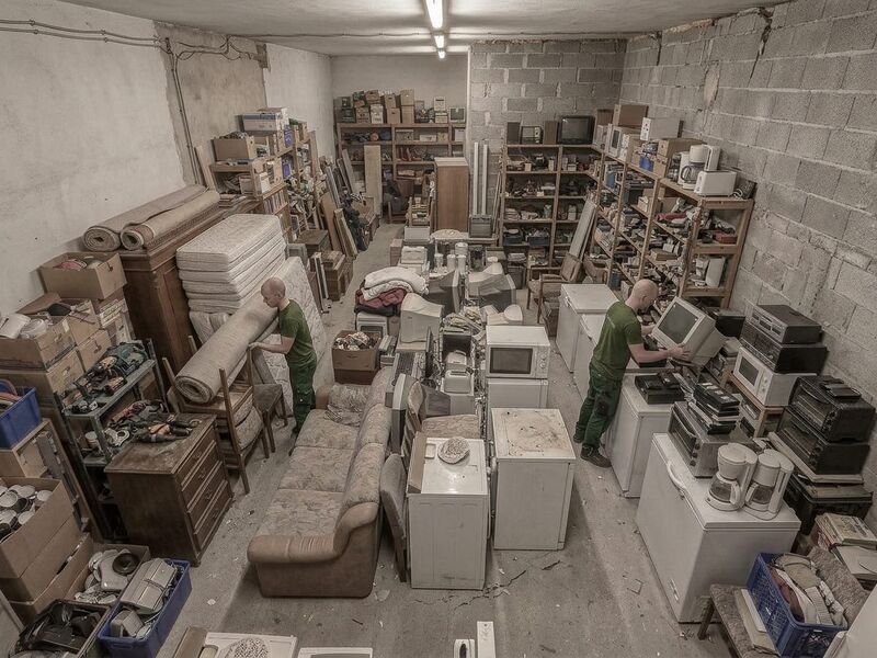 Kellerzugang über einen Innenhof in einem Altbau in Mariahilf