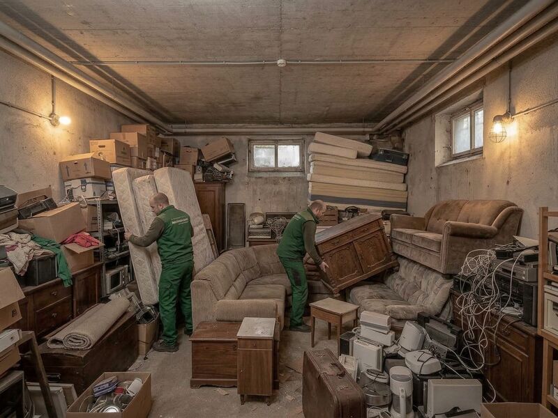 Gartenhütte auf einem Grundstück, das Bauland wird, in Neudörfl