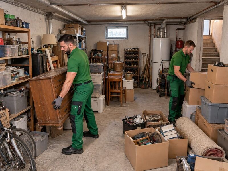 Matratzen in Folie vor einem Haus in Gföhl im Waldviertel