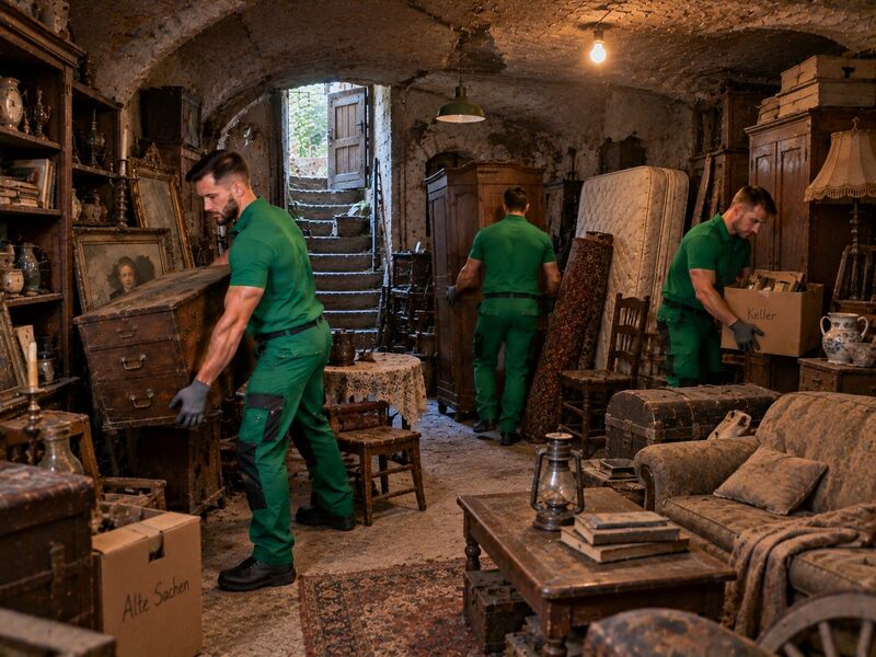 Alte Röhrenfernseher und Monitore im Keller eines Wienerwald-Hauses in Pressbaum